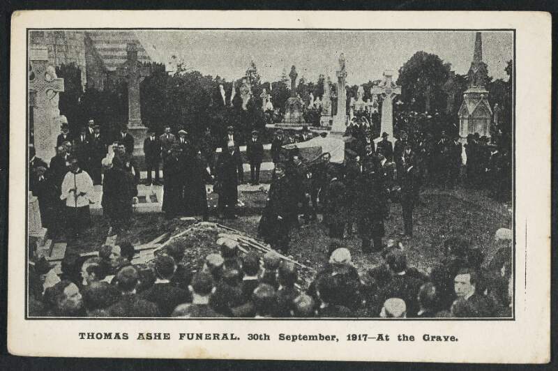 Thomas Ashe funeral. 30th September, 1917 - at the grave.