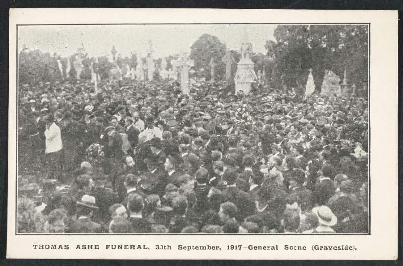 Thomas Ashe funeral. 30th September, 1917 - general scene (graveside).