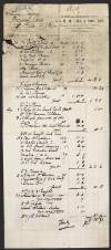Bill and receipt from M.H. Gill & Sons to "Interned Prisoners / Frongoch Camp", itemising supplies including stationary and literature,