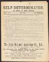 Copy of 'Self-Determinator: an organ of Irish opinion', volume 1, number 4, May 1921,