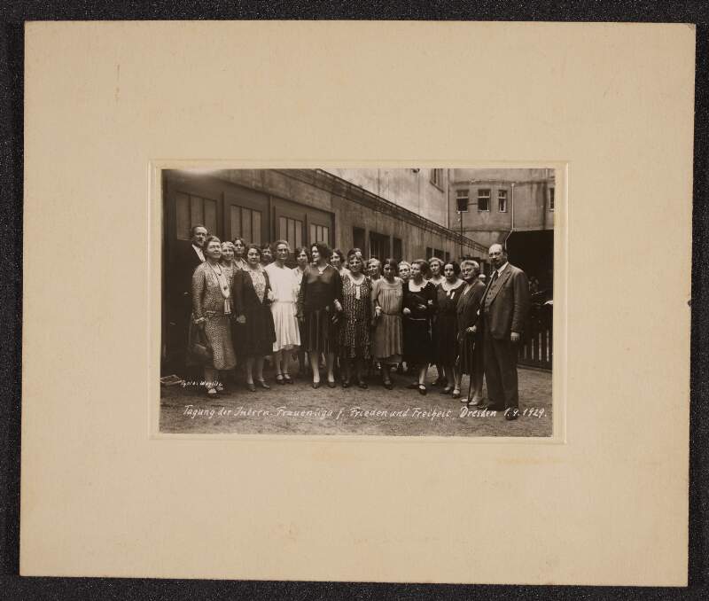 Tagung der Intern. Frauenliga f. Frieden und Freiheit, Dresden 1.9.1929
