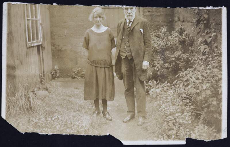 John Devoy (Sean O'Duibhigh) and his niece, Eily. Fairview, Dublin Aug. 30th, 1924