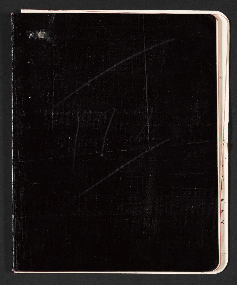 Notebook containing notes on the Irish Brigade by Roger Casement,