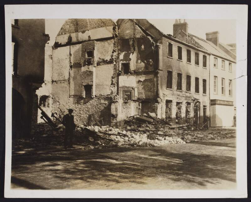 [Rubble of destroyed building in Co. Cork]