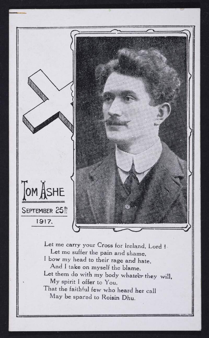 [Memorial postcard for Thomas Ashe]