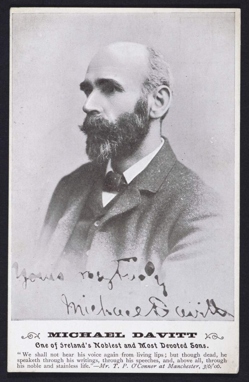 Michael Davitt : One of Ireland's noblest and most devoted sons