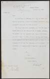 Letter from Algernon Law, on behalf of Sir Edward Grey, to Roger Casement informing him the consular district of Rio de Janeiro has been extended to include the State of Goyaz and that an exequatur will be sent to him,