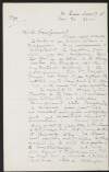 Copy of letter from J. W. Thompson Walker to Roger Casement regarding Casement's health,