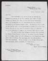 Copy letter from Travers Buxton to Percy H. Browne requesting information on the arrangements for the Putumayo Missionaries and enquiring if his committee can meet them prior to the Missionaries departure, and also informing him of a telegram received from the United Staes Minister in Peru,