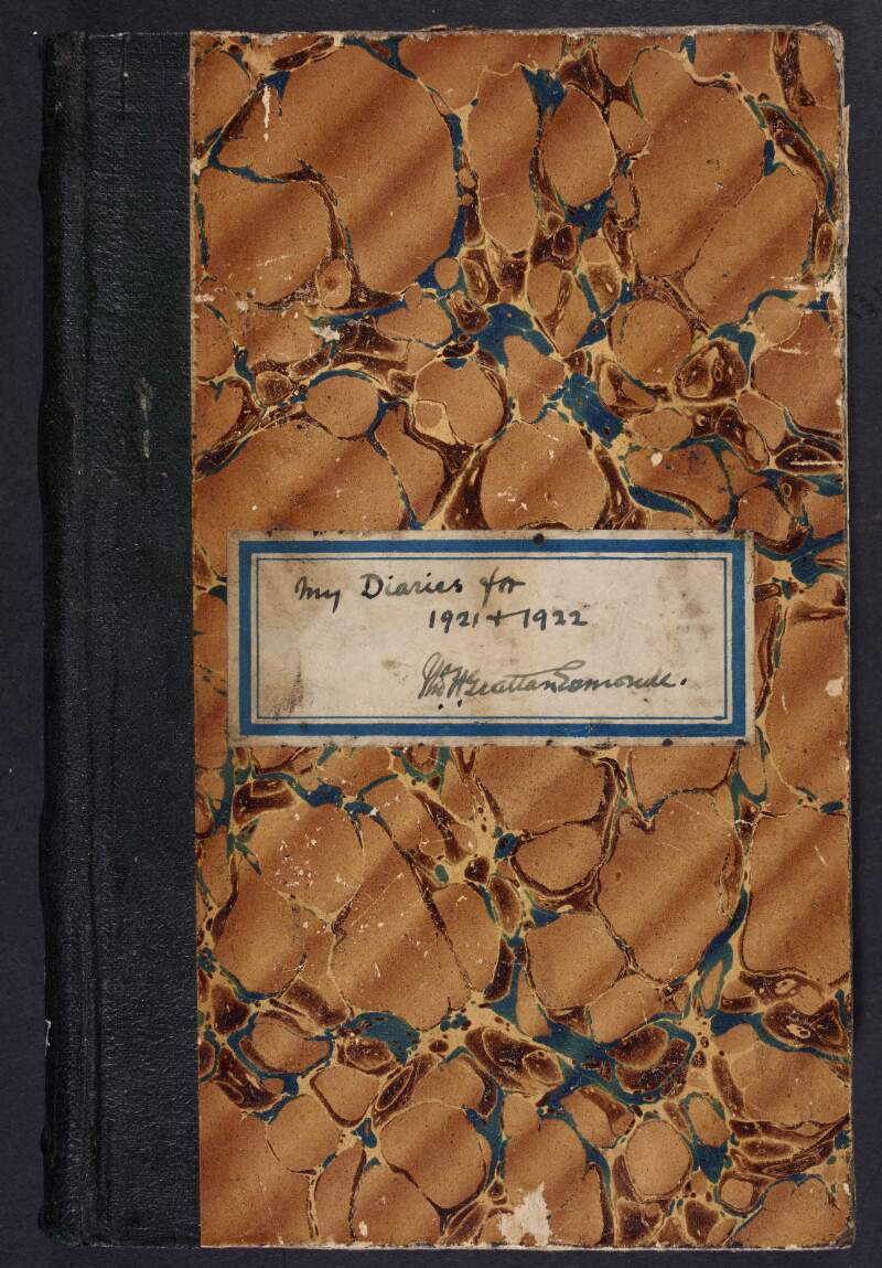 Diary of Thomas Henry Grattan Esmonde, of Ballynastragh, Co. Wexford ,