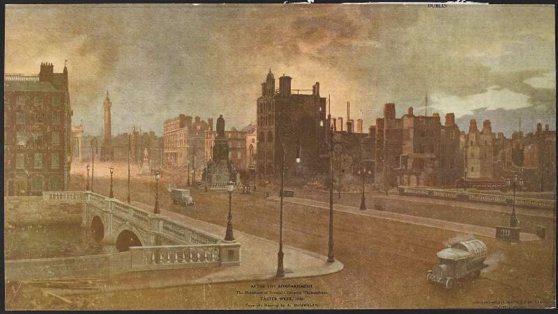 After the bombardment. The holocaust of Ireland's greatest thoroughfare, Easter Week, 1916.