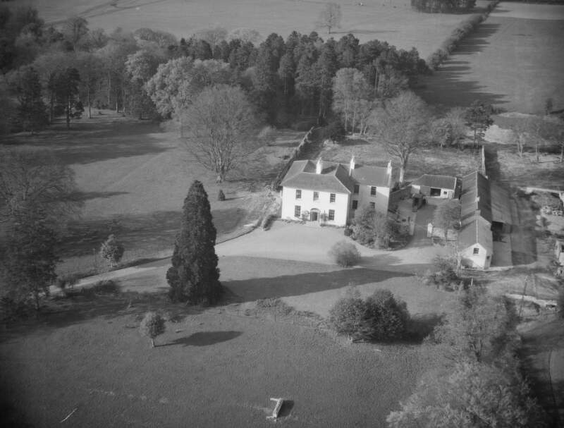 [Aerial photograph of a house and demesne]