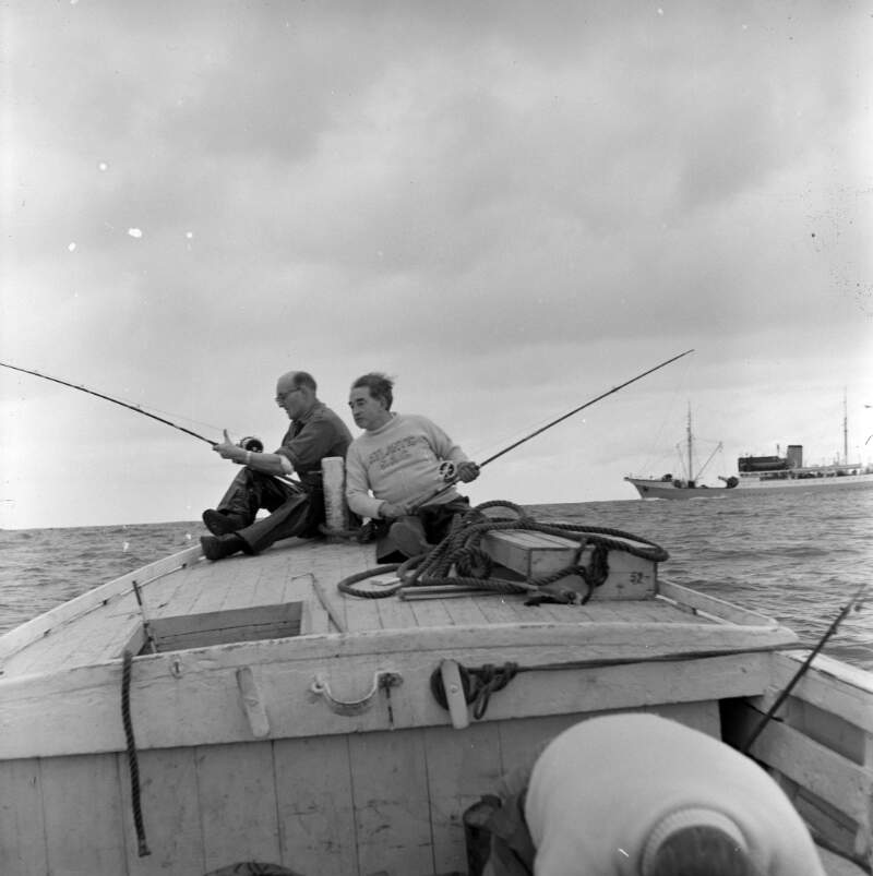 [Group of fishermen on a boat, Arranmore, Co. Donegal]