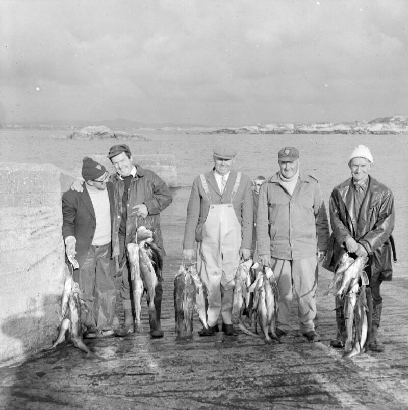 [Anglers presenting their catches, Arranmore, Co. Donegal]