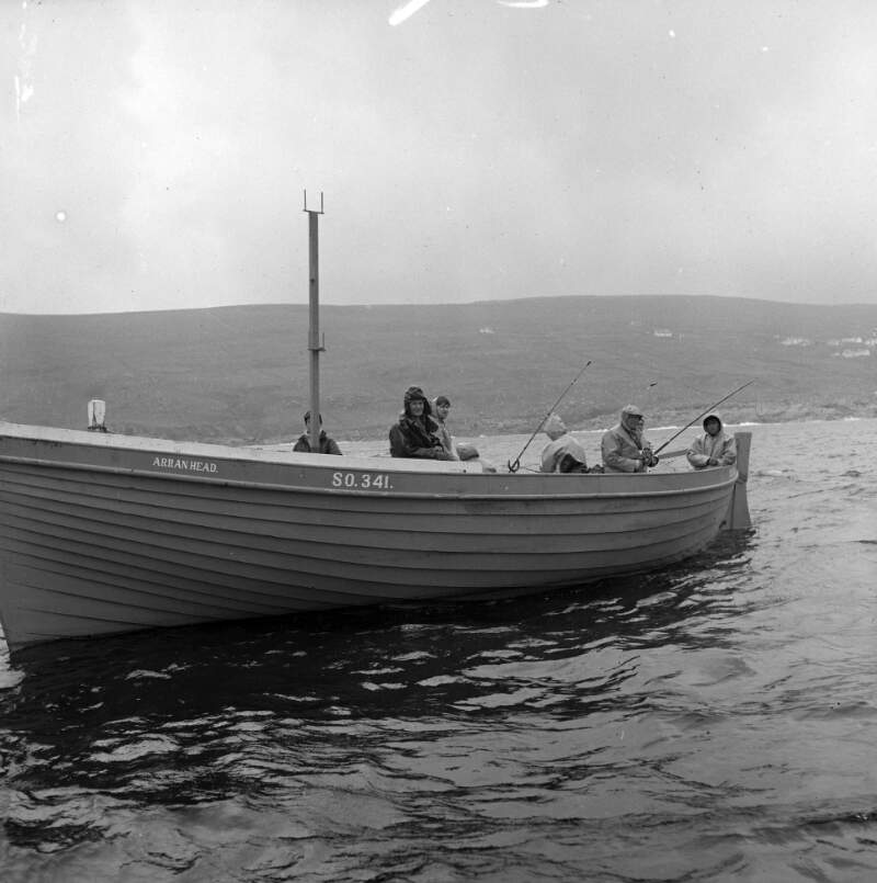 [Anglers on boat, Arranmore, Co. Donegal]
