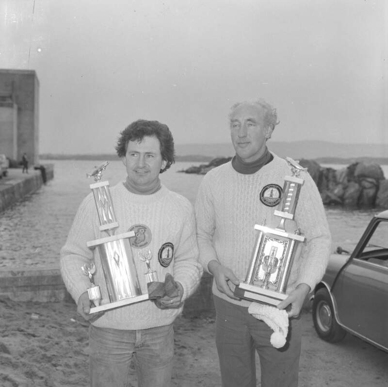 [Anglers with trophies, Burtonport, Co. Donegal]