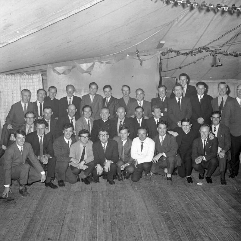 [Group of men at the carnival dance in Carrick, Co. Donegal]