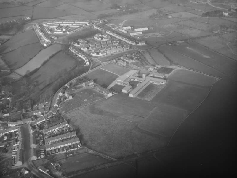 [Aerial photograph of houses and factories, Co. Antrim]
