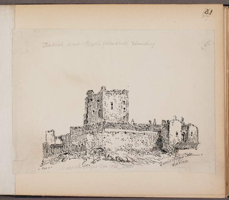 Carrickfergus Castle, old view