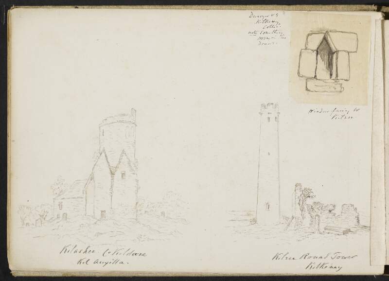 Kilashee [Killashee Church], County Kildare / Kilree round tower, Kilkenny