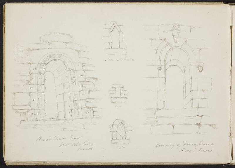 Round tower door, Monasterboice, Meath; Monasterboice; Monasterboice; Monasterboice; Doorway of Donoughmore, round tower