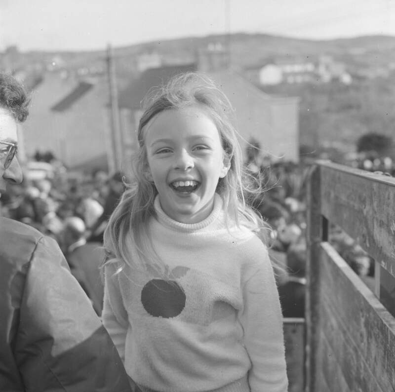 [Young girl at the Easter Parade in Dungloe, Co. Donegal]