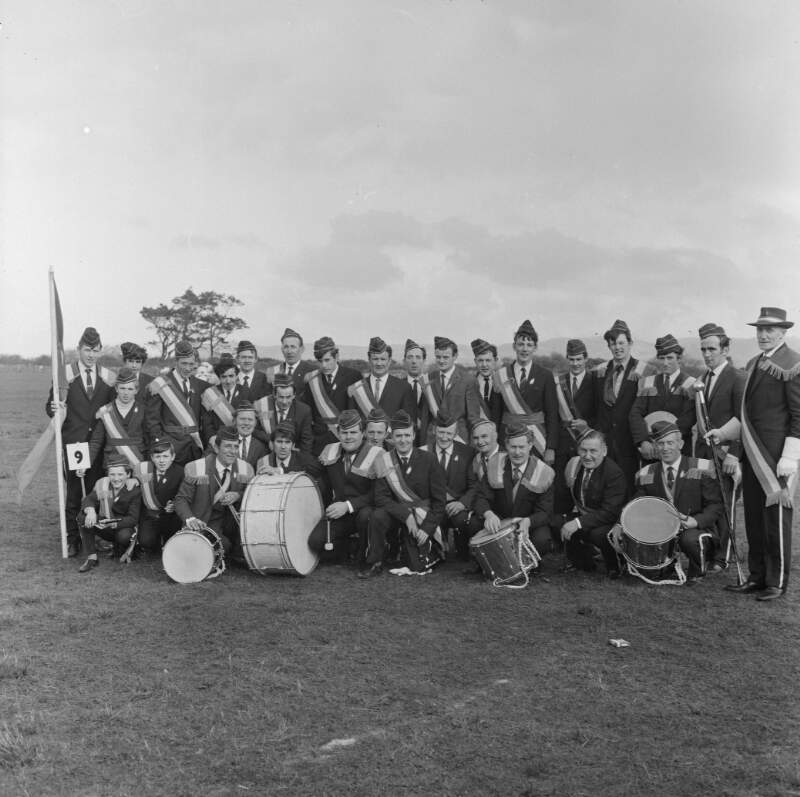 [Portrait of marching band in Falcarragh, Co. Donegal]