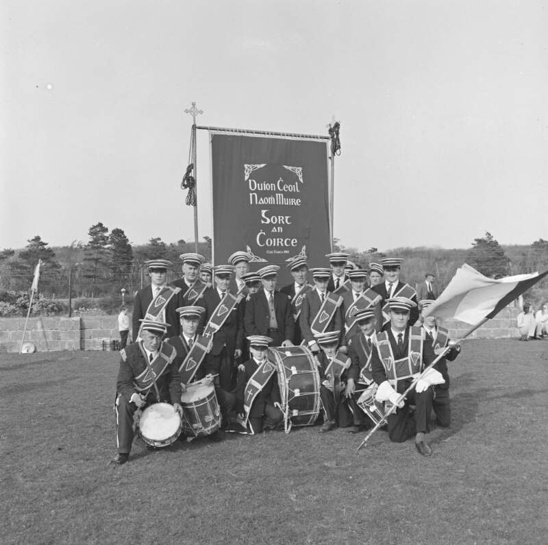 [Portrait of marching band, Falcarragh, Co. Donegal]