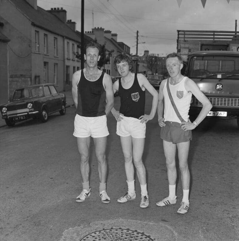 [Male competitors at road race, Glenties, Co. Donegal]