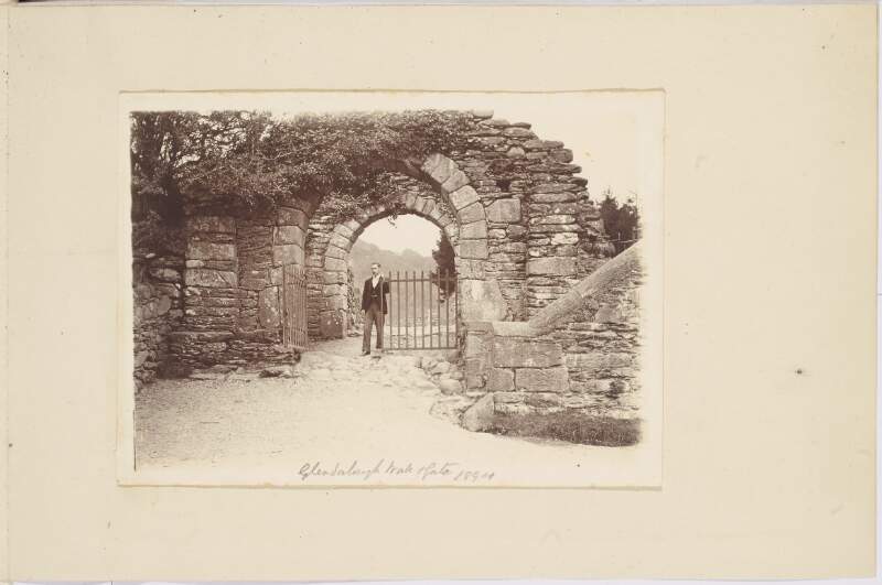 Glendalough, wall and gate, 1894
