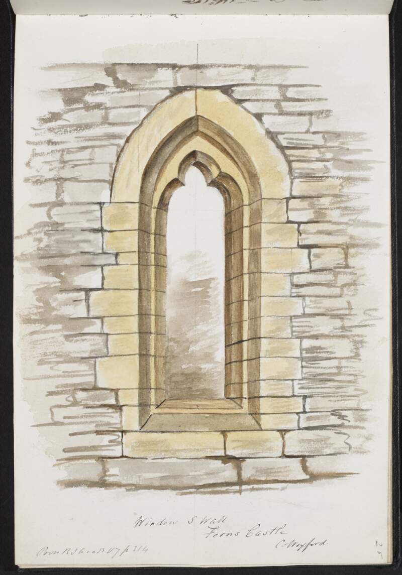 Window, south wall, Ferns Castle, County Wexford