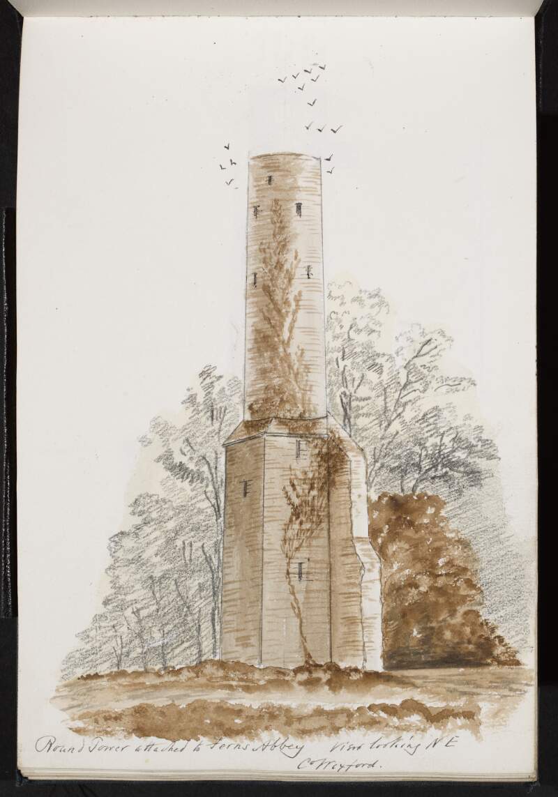 Round tower attached to Ferns Abbey, County Wexford