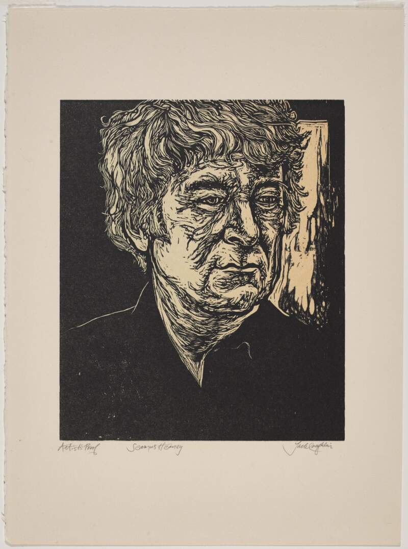 [Portrait of Seamus Heaney, head and shoulders]