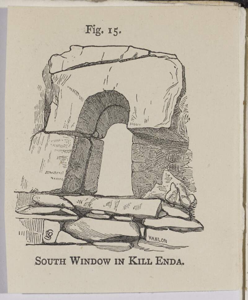 South window in Kill Enda [Teaghlach Einne / St. Enda's Household]
