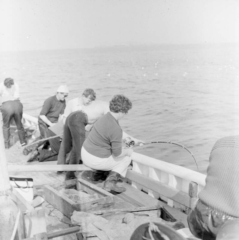 [Anglers fishing on boat, Killybegs, Co. Donegal]