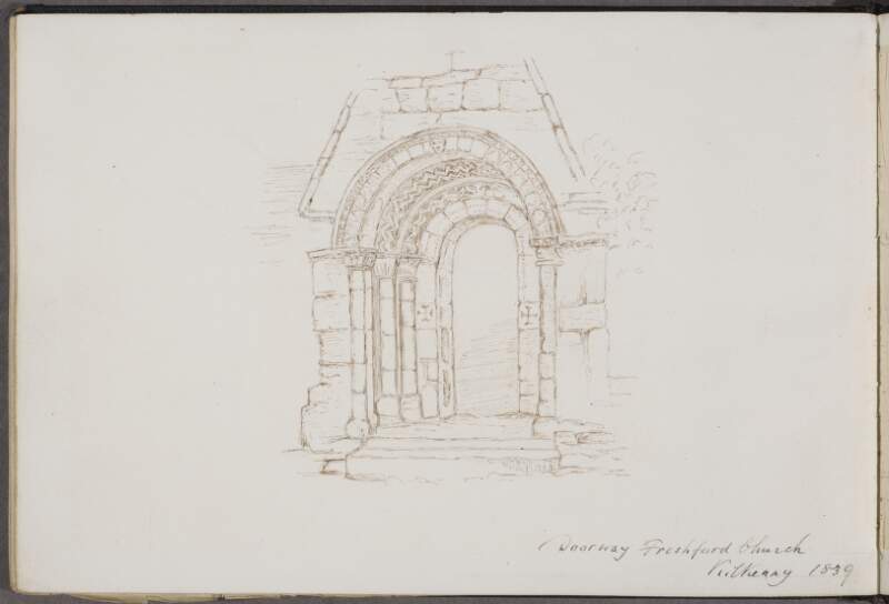 Doorway, Freshford Church, Kilkenny, 1839