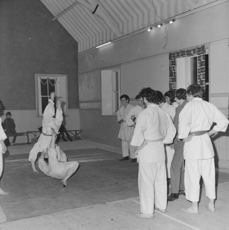 [Members demonstrating judo in club, Killybegs, Co. Donegal]