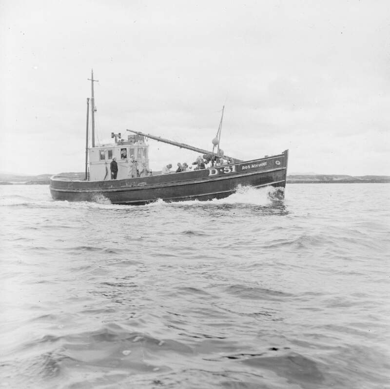 [Fishing boat at sea angling festival in Narin / Portnoo, Co. Donegal]