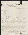 Manuscript letter from Mary Barry O'Delany to Mrs. Kelly,