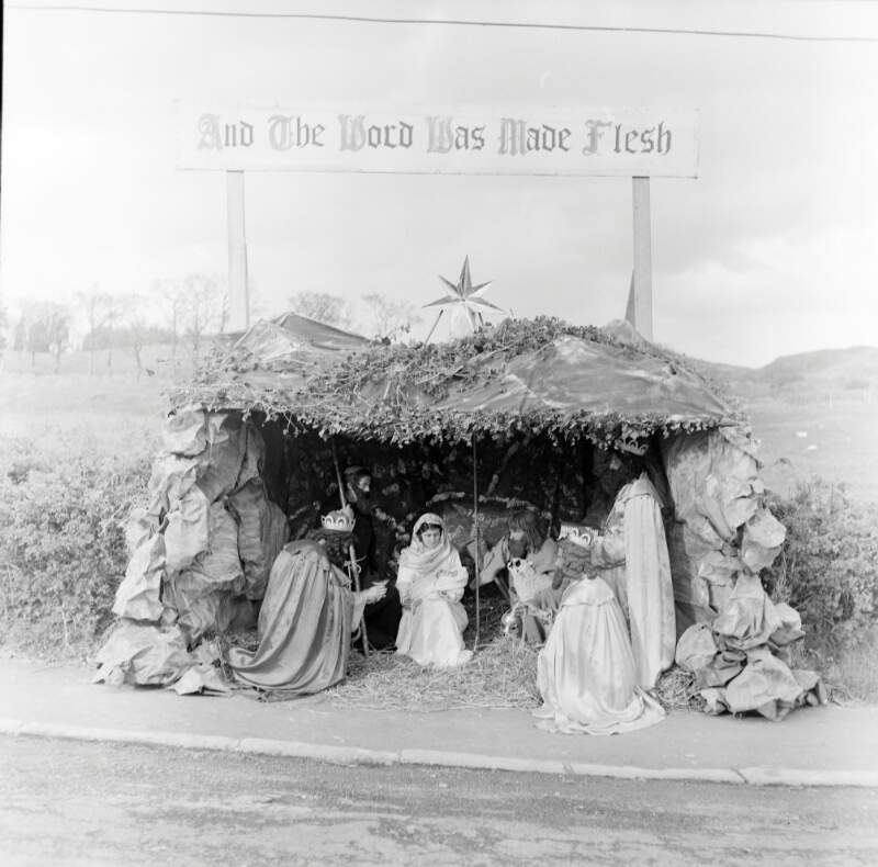 [Tableau at opening of grotto, Co. Donegal]