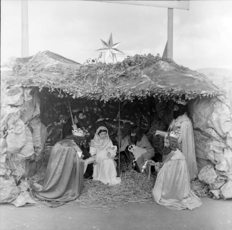 [Tableau at opening of grotto, Co. Donegal]
