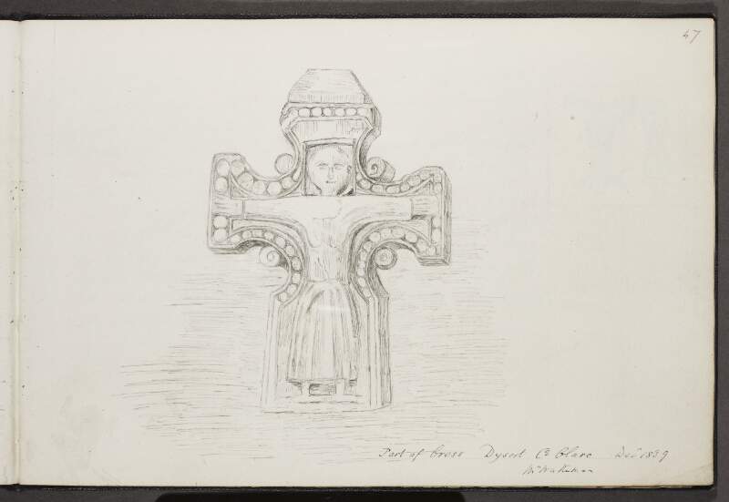 Part of cross, Dysert, County Clare, December 1839