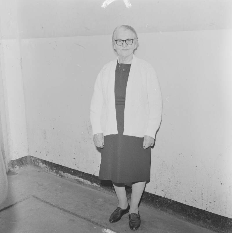 [Woman in comprehensive school, Co. Donegal]
