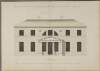 West elevation of a house [Mount Kennedy, Newtownmountkennedy, Co. Wicklow] designed for Major General Cuningham [General Robert Cuninghame, later Baron Rossmore] intended to be built in Ireland