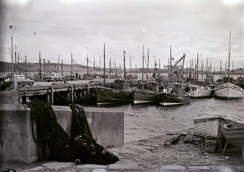[Fishing boats in harbour, Co. Donegal]