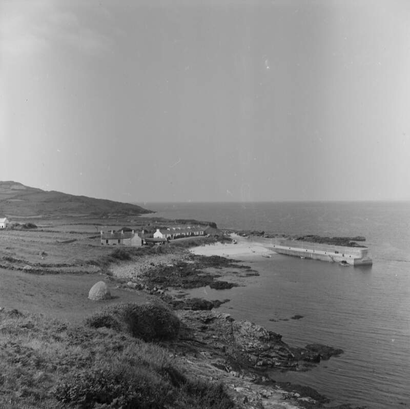 [Village with harbour and pier, Co. Donegal]