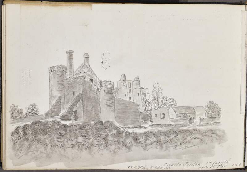Castle Jordan [Castlejordan], County Meath, from the road, 1859