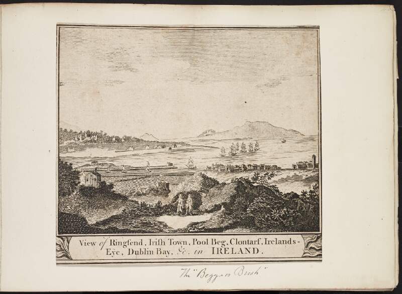 View of Ringfend [Ringsend], Irift Town [Irishtown], Pool Beg [Poolbeg], Clontarf, Ireland's Eye, Dublin Bay, &. in Ireland