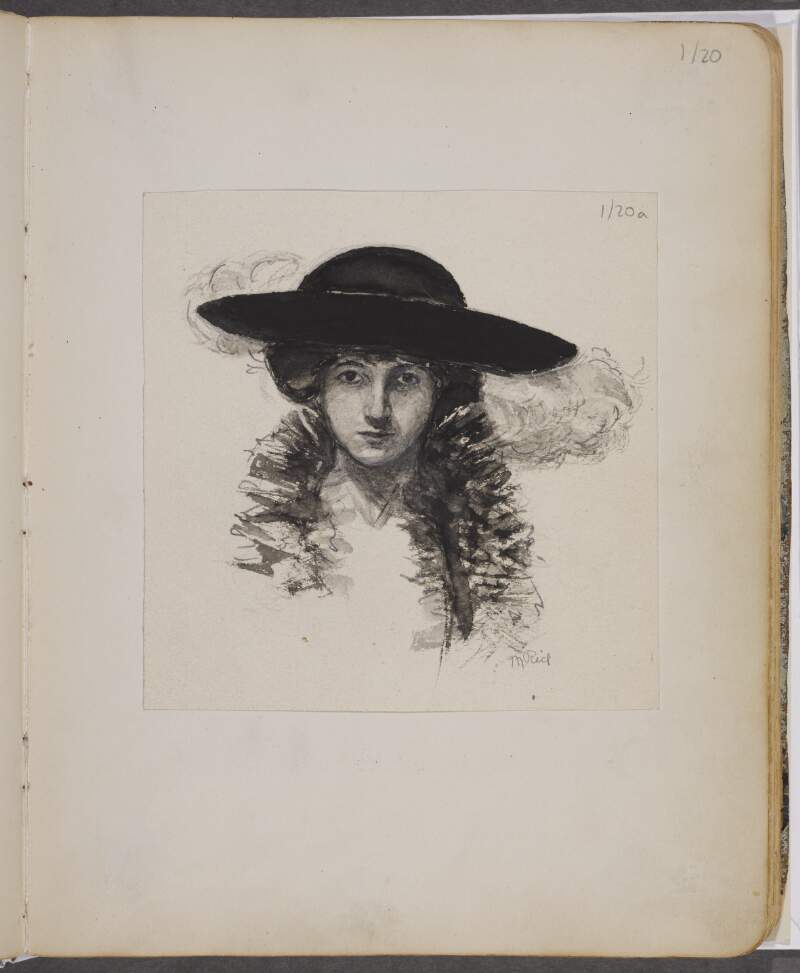 [Portrait of woman wearing a hat]