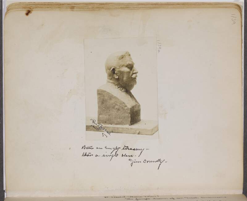 [Bust of Yale Police officer James (Jim) Donnelly, by Rex Ingram]